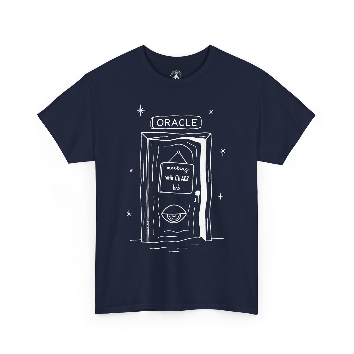 Oracle Meeting with Chaos - Tee Shirt White Ink