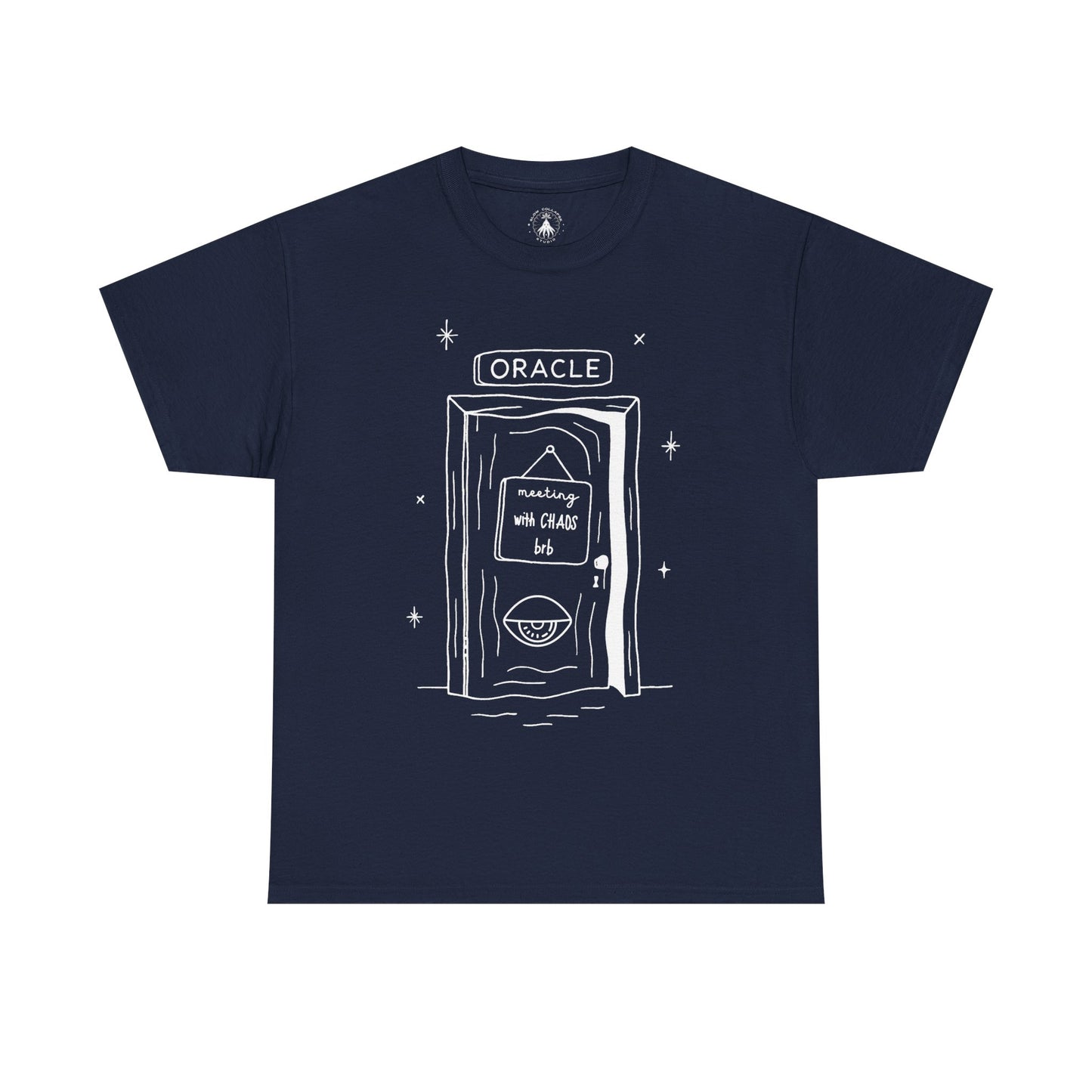 Oracle Meeting with Chaos - Tee Shirt White Ink